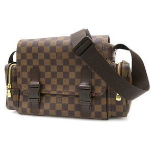 Louis Vuitton Damier Reporter Melville Shoulder Bag Brown